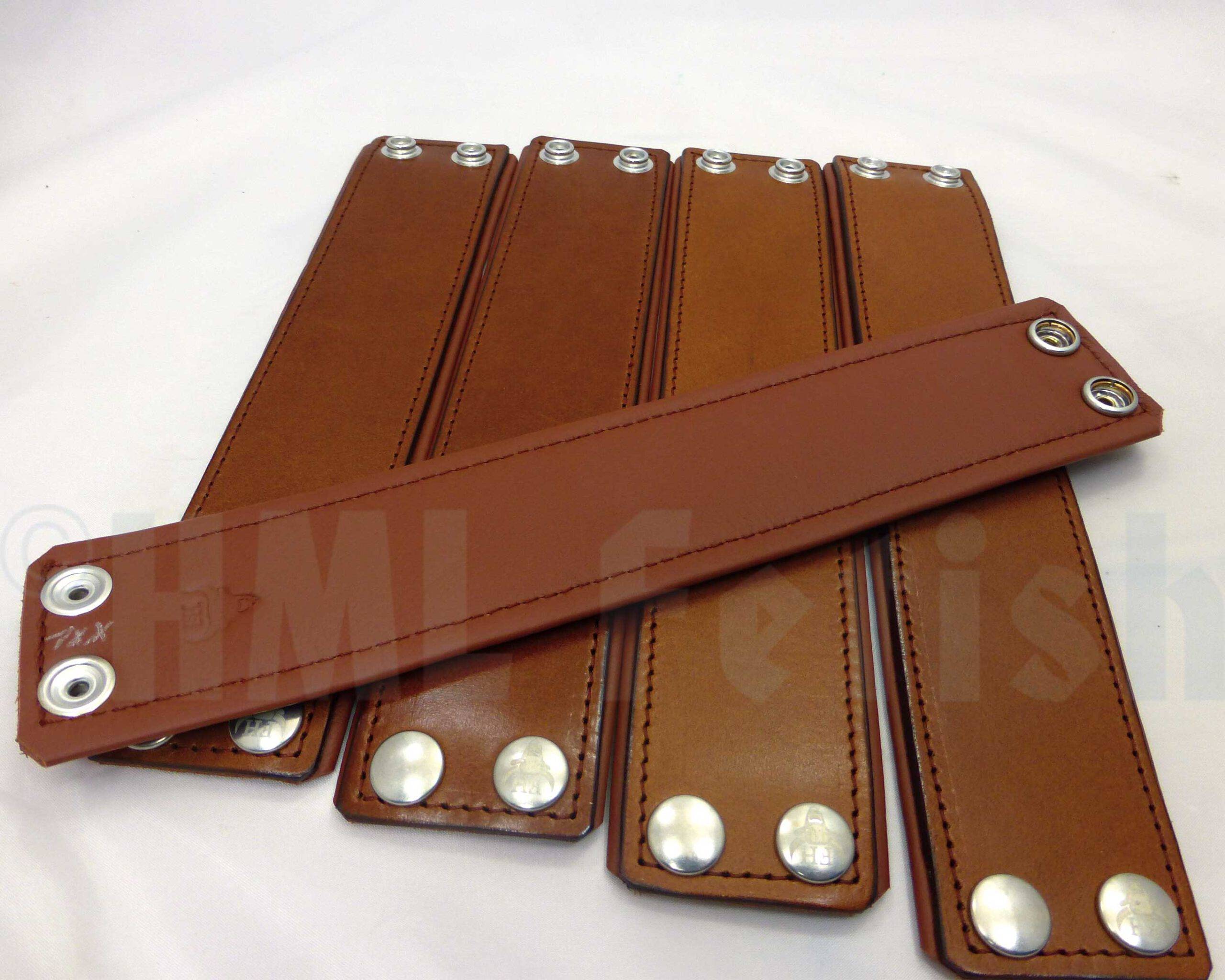 5 cm Lederarmband braun