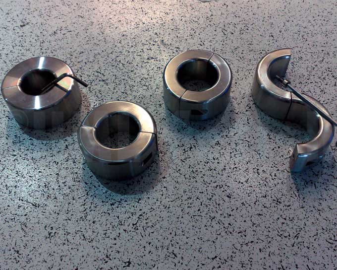 poids annulaire en acier inox en deux parties