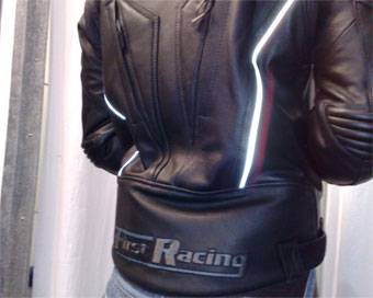 Leder-Racingjacke